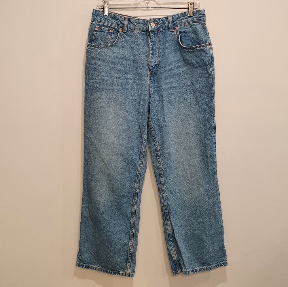 Next (UK) straight leg jeans, medium blue, size 12R (UK) or 8 (US)